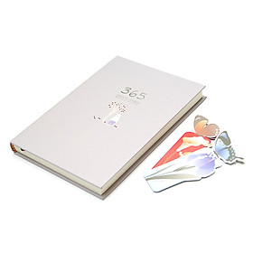 Sổ Kế Hoạch Nhật Ký 365 Ngày Every Day A5 Cao Cấp Tặng Kèm 2 Bookmark Hình Bướm Ngẫu Nhiên