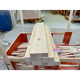 [MS176] Thanh gỗ thông vuông 4,5cm x 4,5cm x dài 80cm + láng mịn 4 mặt