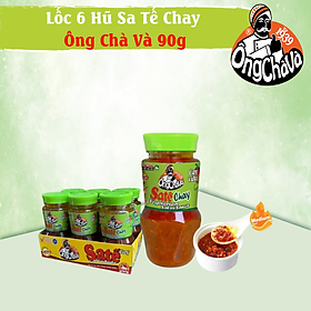 Lốc 6 Hũ Sa Tế Chay Ông Chà Và 90g - Cay vừa ( Vegatarian Satay Sauce)