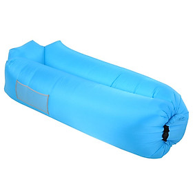 Ghế sofa ngủ bằng khí tự bơm hơi dành cho đi biển , cắm trại-Màu xanh dương