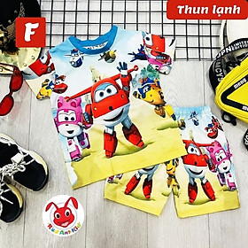 Đồ bộ đội bay siêu đẳng bé trai từ 10-43kg- Vải thun lạnh- From thoải mái -Kiến Lửa - F - 13