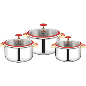 Mua Bộ nồi Inox 3 lớp đáy liền Elmich EL2108MN