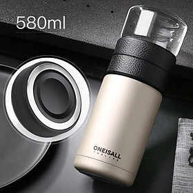 Mua Bình giữ nhiệt có lọc trà 2 nắp rời cao cấp 580ml