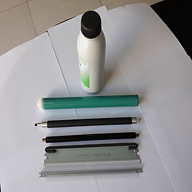 Bộ linh kiện hộp mực máy in cho Canon LBP 3300, 308, HP 49a, 53a, 1160, 1320, p2014, p2015, gồm: Trống drum, trục từ, trục sạc, gạt lớn, gạt nhỏ, mực nạp