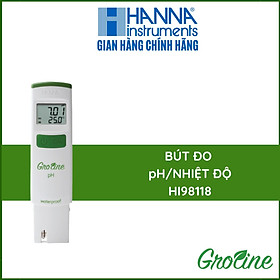 Bút đo pH/Nhiệt độ chống thấm nước trong thủy canh HANNA HI98118 - Hàng chính hãng
