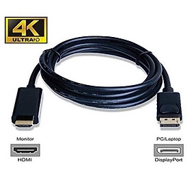 Cáp chuyển Displayport sang HDMI, DP ra HDMI hỗ trợ 4K 30hz/ 1080p 60hz cáp dài 1m8