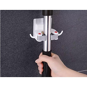 Mua Móc dán tường kẹp giữ cây lau nhà  móc treo chổi
