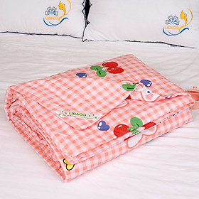 Chăn hè cotton 100% chần bông LIDACO thoáng khí, mát mẻ và bền màu khổ 200x230cm