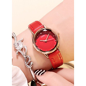 Hình ảnh Đồng hồ nữ dây da nhiều màu GEDI thời trang Hàn Quốc - Hàng chính hãng