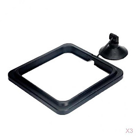 3Pieces Aquarium Fish Tank Water Feeder Fish Feeding Square By Suction Cup Set