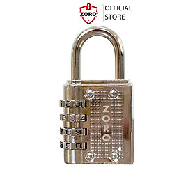 Mua Ổ khóa số mật mã ZORO màu trắng 4 phân - thích hợp khóa tủ cửa phòng trọ - ổ khóa mật khẩu 4 số bảo mật cao - nhỏ gọn