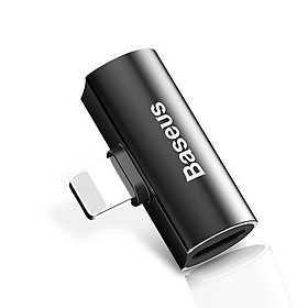 Mua Đầu adapter chia công Lightning thành jack tai nghe Lightning và sạc Lightning hiệu BASEUS - Hàng chính hãng
