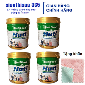 COMBO 04 hộp Sữa bột Nguyên kem Nutifood giành cho cả gia đình-> Tặng ngay khăn đang năng mềm mịn