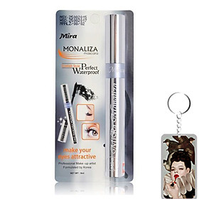 Hình ảnh Mascara Mira Monaliza giúp cho đôi mi cong tự nhiên Hàn Quốc 9ml tặng kèm móc khoá