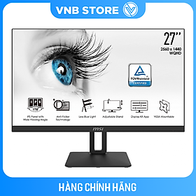 Mua Màn hình máy tính MSI PRO MP271QP ( 27  IPS 2560 x 1440 (WQHD) 60Hz / 5ms / DP 1.2 / HDMI / Jack 3.5 Audio / Speaker 2x 2W ) - Hàng Chính Hãng