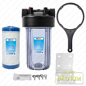 Bộ lọc nước đơn đầu nguồn chung cư SMY 10 inch Bigblue cao cấp (trong tím)