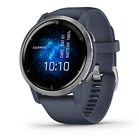 Mua Đồng Hồ Thông Minh Garmin Venu 2 - Silver Stainless Steel Granite Blue Case - Hàng Chính Hãng