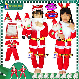 [BÁN LẺ GIÁ SỈ] BỘ ĐỒ ÔNG GIÀ NOEL CHO BÉ YÊU TỪ 1- 10 TUỔI CHẤT VẢI NỈ - QUẦN ÁO NOEL GIÁNG SINH [MẶC ĐI CHƠI CHECK IN CHỤP ẢNH