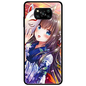 Ốp lưng dành cho Xiaomi Poco X3 mẫu Cô Gái Neko