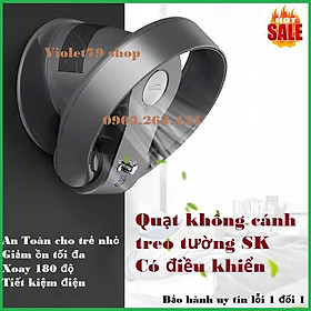 Mua Quạt không cánh treo tường  để bàn SK  có điều khiển  tùy chỉnh chế độ gió  công suất 26w  an toàn  giảm ồn tối đa-gd521