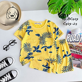 Đồ bộ bé trai, bộ cộc tay mùa hè cho bé trai size 5-16kg chất cotton mềm mịn mát