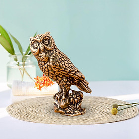 Owl Figurine Owl Statue Small Keychain Pendant for Bedroom Living Room Decor