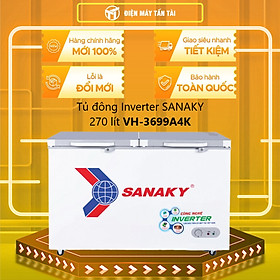Mua TỦ ĐÔNG INVERTER SANAKY 280 LÍT VH-3699A4K ĐỒNG (R600A) (KÍNH CƯỜNG LỰC) - HÀNG CHÍNH HÃNG