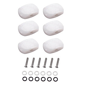 6 Pieces Guitar Tuning Pegs Tuners Machine Heads Replacement Buttons Knobs for Classical Guitar