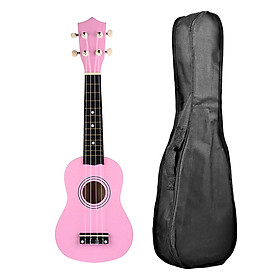 Mua Combo Đàn Ukulele Soprano Màu Trơn KBD 33A15-Hn (Hồng Nhạt) + Bao Đàn