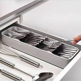 Mua Bộ 2 Hộp Đựng Muỗng Đũa Ngăn Tủ Bếp Ăn PP Japan (Xám) - Home and Garden