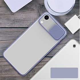 Ốp lưng kéo nắp cao cấp dành cho iPhone 12 Pro Max  11 Pro Max  XR  XXS  XS Max  7 Plus 8 Plus  11 Pro  12 Pro  11 12  12 Mini - Hàng chính hãng - XR - Tím