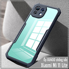 Ốp lưng cho Xiaomi Mi 11 Lite chống sốc trong viền nhựa dẻo XunDD - Hàng nhập khẩu