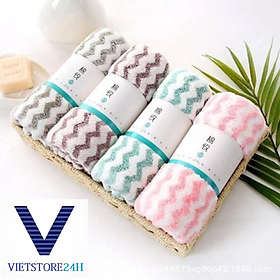 Mua KHĂN LAU MẶT HÀN QUỐC KẺ SỌC