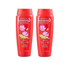 Combo 2 Chai Dầu Gội Dược Liệu Thái Dương 3 - Hương Hoa/ Hương Hoa Sen/ Hương Lá (200ml)