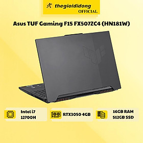Mua Laptop ASUS TUF Gaming F15 FX507ZC4 i7 12700H/16GB/512GB/4GB RTX3050/144Hz/Win11 (HN181W) - Hàng Chính Hãng