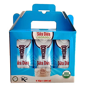 Lốc 6 Hộp Sữa Dừa Organic Vietcoco 500ml