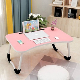 Bàn Học Bàn Gấp Hai Chân Có Khe Để Ipad Tiện Lợi Tặng Kèm 2 Bút Chì