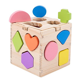 Wooden Building Blocks Early Educational Toys Intelligence Toy for Children Girls Birthday Gifts