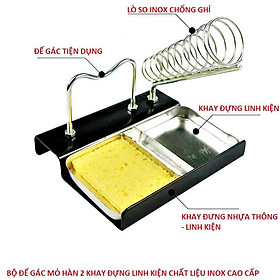Mua Đế gác mỏ hàn 2 khay tản nhiệt đựng linh kiện chống rỉ loại tốt