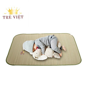 Chiếu cói cho bé sơ sinh, chiếu điều hòa, chiếu lót nôi mùa hè, an toàn cho da bé, không làm đau bé khi nằm