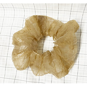 Cột tóc srunchies mẫu mới - cột tóc hồng phấn - cột tóc xanh ngọc - cột tóc tóc đen - cột tóc nâu ( Loại trung chất lượng )