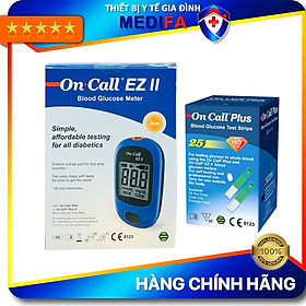 [TRỌN BỘ] Máy đo đường huyết On Call EZ II tặng 25 que thử - BH trọn đời