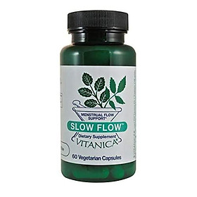 Vitanica Slow Flow, Menstrual Flow Support, Vegan/Vegetarian, 60 Capsules