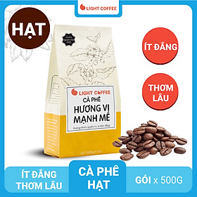 Cà Phê Hạt Rang Nguyên Chất 100% Light Coffee Hương Vị Mạnh Mẽ 500g