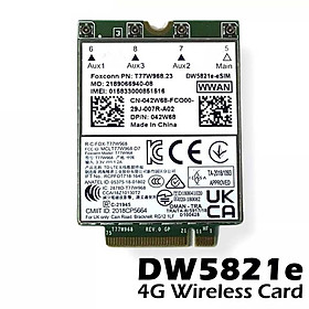 Card WWAN 4G Dell DW5821e LTE dùng cho Laptop Dell Latitude 5420/5424/7424, Precision 7540 / 7740 - Hàng chính hãng