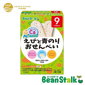 Bánh gạo ăn dặm Beanstalk Tôm và Tảo xanh cho trẻ từ 9 tháng trở lên