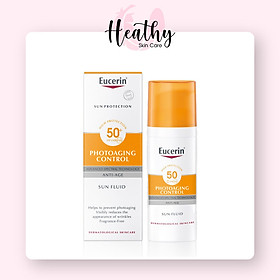 Kem chống nắng giúp ngăn ngừa lão hóa da Eucerin Sun Fluid Photoaging Control SPF 50