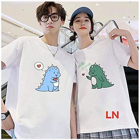 Áo đôi khủng Long ôm tim unisex nam nữ From rộng, chất đẹp mặc không xù giá rẻ