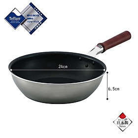 Chảo siêu chống dính, siêu nhẹ, đáy từ Show-A tráng Teflon - Made in Japan