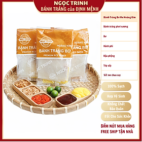 Hình ảnh Bánh tráng me bơ loại bánh tráng phơi sương (5 Túi) bánh tráng Ngọc Trinh